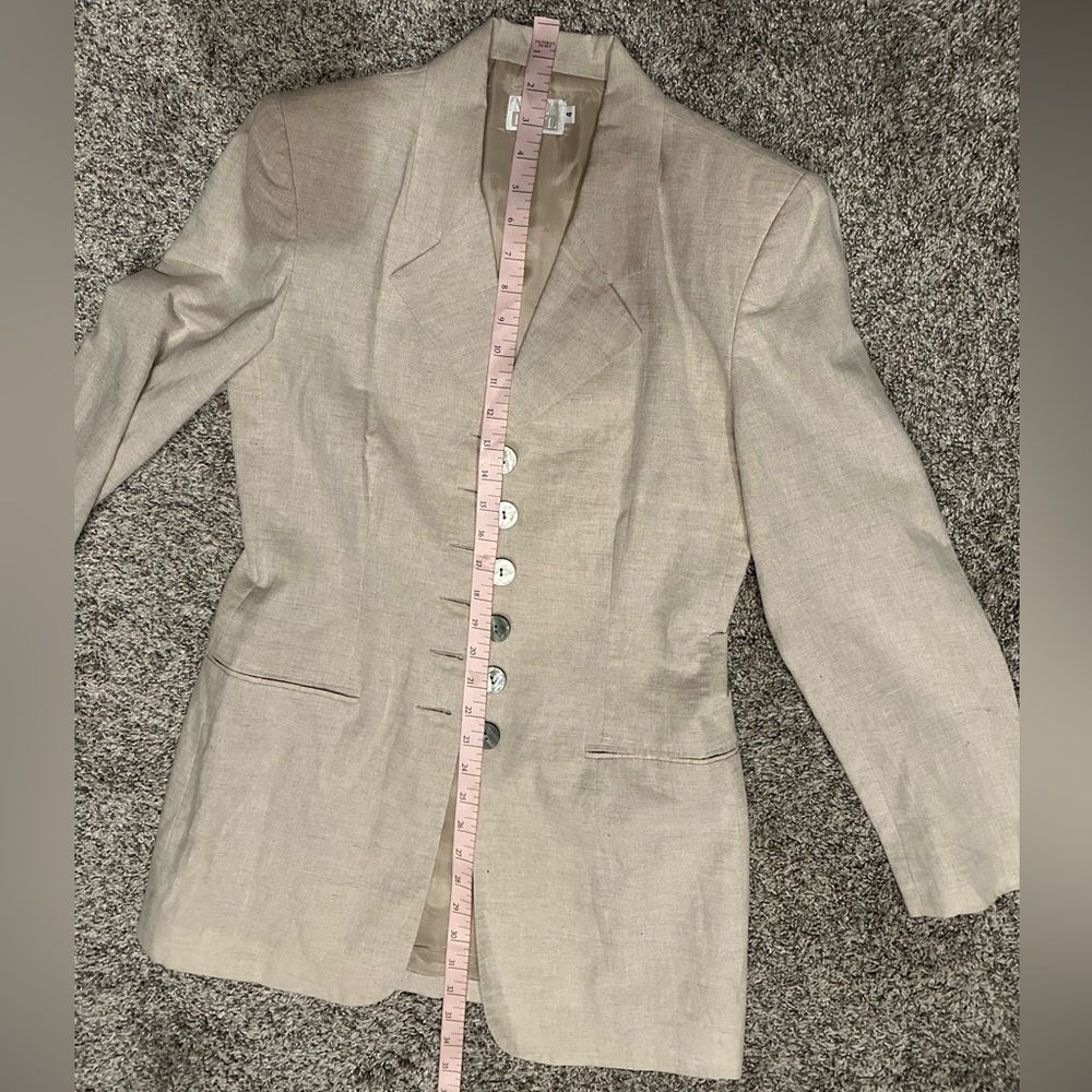 MODA INTL WOMEN SKIRT SUIT SIZE 4 COLOR CREAM - Picture 10 of 12